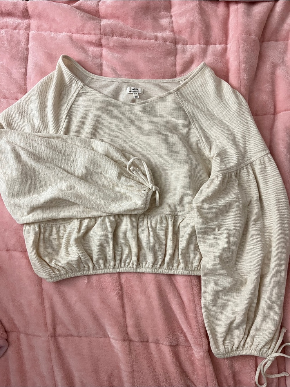 Aerie Cozy Cream Top